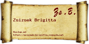 Zsizsek Brigitta névjegykártya